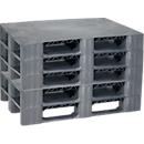 Gerecycleerde kunststof pallet Vivo zonder antisliprand, 5 stuks