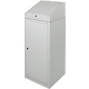Gereedschapskast met schrijftafel, draaideur, 2 legborden, 1 lade, B 500 x D 500 x H 1200 mm, afsluitbaar, lichtgrijs 