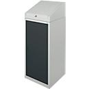 Gereedschapskast met schrijftafel, draaideur, 2 legborden, 1 lade, B 500 x D 500 x H 1200 mm, afsluitbaar, lichtgrijs/antraciet 