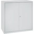 Gereedschapskast, veiligheidsslot, 2 legborden &amp; 1 lade, B 1000 x D 500 x H 1000 mm, plaatstaal, lichtgrijs/lichtgrijs