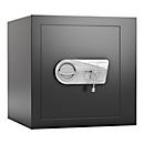 Geschäftstresor Rottner Monaco 45, Doppelbartschloss, B 435 x T 445 x H 435 mm, Stahl, schwarz, Sicherheitsklasse EN 1