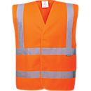 Gilet de sécurité Portwest C470, EN ISO 20471 classe 2, bandes réfléchissantes, taille 5X, polyester, orange