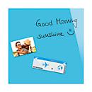 Glasmagnettafel Be!Board, magnethaftend, m. Magneten, B 450 x H 450 mm, blau