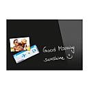 Glasmagnettafel Be!Board, magnethaftend, m. Magneten, B 600 x H 400 mm, schwarz