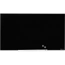 Glastafel Nobo Diamond, magnethaftend, aneinander montierbar, schwarz, 1260 x 710