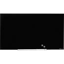 Glastafel Nobo Diamond, magnethaftend, aneinander montierbar, schwarz, 680 x 380