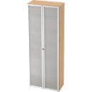Glastürenschrank TOPAS LINE, 6 Ordnerhöhen, B 800 mm, Ahorn-Dekor