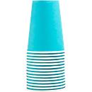 Gobelet en carton Pronappe, 20 cl, carton, turquoise, 15 pièces