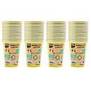 Gobelet en carton ProNappe, contenu 0,2 l, particulièrement stable, sans additifs plastiques, Ø 75 x H 175 mm, carton recyclable FSC®, vert kiwi, 60 pièces
