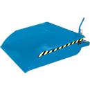 Godet pour chariot élévateur Bauer BSI 50, déverrouillage par câble, L 1810 × l 1330 × H 710 mm, 0,5 m³, jusqu'à 750 kg, acier peint, bleu clair