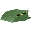 Godet pour chariot élévateur Bauer BSI 75, déverrouillage par câble, L 1810 × l 1330 × H 710 mm, 0,75 m³, jusqu'à 1000 kg, acier peint, vert réséda