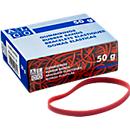 Gomas elásticas, rojas, 100 x 5 mm, 50 g