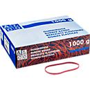 Gomas elásticas, rojas, 130 x 4 mm, 1000 g