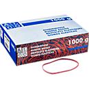 Gomas elásticas, rojas, 150 x 4 mm, 1000 g