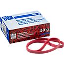 Gomas elásticas, rojas, 200 x 6 mm, 50 g