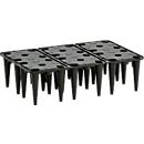 Grelha em PE para tabuleiros de drenagem em PE HD, feita de polietileno, 100% reciclável, empilhável