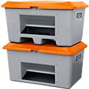 Gritting container, can be driven under, with removal opening, 200 l, L 890 x W 600 x H 690 mm