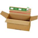 Grünmarie® shipping boxes, 200 x 100 x 100 mm, pallet-optimized, automatic bottom, up to 20 kg, 100 % recyclable, FSC® corrugated cardboard, brown, 20 pieces