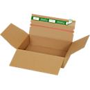 Grünmarie® verzenddozen, 235 x 165 x 60 mm, ideaal voor pakketten maat S, automatische bodem, tot 20 kg, 100% recyclebaar, FSC® golfkarton, bruin, 25 stuks