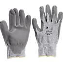 Guantes de protección DYNEEMA®, EN 388 categoría II, clase de protección contra cortes 3, bisel de HDPE y revestimiento de PU, gris, 1 par, talla 11