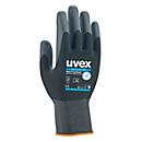 Guantes de trabajo uvex phynomic XG, EN 388 4 1 2 1 X, poliamida/elastano, negro, talla 10, 10 pares