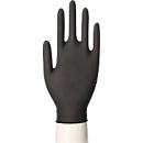 GUANTES DESECHABLES WORK-INN, para izquierda y derecha, sin polvo, no estériles, aptos para uso alimentario, talla L, látex natural, negro, 100 uds.