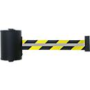 Gurtband RS-GUIDESYSTEMS GLW700, Wandmontage, inkl. Reflexionsstreifen, L 7000 mm, Gehäuse B 105 x T 113 x H 175 mm, gelb/schwarz