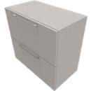 Hängeregisterschrank SOLUS PLAY, 2 Ordnerhöhen, B 800 x T 440 x H 748 mm, Ceramic grey
