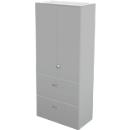 Hängeregistraturschrank TETRIS WALL, 3 Ordnerhöhen, 2 Schübe, B 800 x T 440 x H 1880 mm,