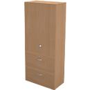 Hängeregistraturschrank TETRIS WALL, 3 Ordnerhöhen, 2 Schübe, B 800 x T 440 x H 1880 mm,