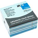Haftnotizwürfel, L 75 x B 75 mm, 400 Blatt, Farbmix: Pastellblau