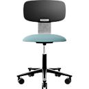 HÅG Tion 2140 Bürostuhl, HÅG inBalance®, höhenverstellbar 408 - 542 mm, neigbar, gepolsterter Sitz, Universalrollen, hellblau/schwarz, ohne Armlehnen