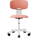 HÅG Tion 2140 Bürostuhl, HÅG inBalance®, höhenverstellbar 408 - 542 mm, neigbar, gepolsterter Sitz, Universalrollen, hellrosa, ohne Armlehnen