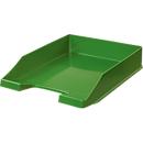 HAN Classic filing basket, for A4/C4 format, with labeling field, stackable, W 255 x D 348 x H 65 mm, plastic, green, 10 pieces 