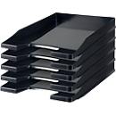 HAN Filing basket, DIN C4, plastic, 5 pieces, black