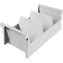 HAN insertion/suspension filing box, plastic, A6 landscape, grey