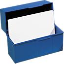 HAN kaartenbak, kunststof, A5 liggend, open, blauw