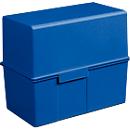 HAN Karteikasten, Kunststoff, DIN A6 quer, blau