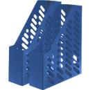 HAN Stehsammler, Breite 76 mm, Kunststoff, 2 Stück, blau