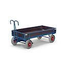 Hand pallet truck, for indoor use, with drop sides, pneumatic tires, 960x660