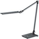 Hansa LED Tischleuchte Wave, 3000 - 5800 K, 8,5 W, stufenlos dimmbar, Memoryfunktion, grau-metallic
