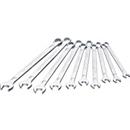 HAZET Combisleutelset 600LG/10, 10-delig, AF 10-19 mm, extra lang, CV-staal, DIN 3113 Form A
