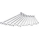 HAZET Combisleutelset 600LG/13, 13-delig, SW 10-24 mm, extra lang, CV-staal, verchroomd, DIN 3113 Form A