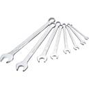 HAZET Combisleutelset 600LG/8, AF 10-32 mm, vorm A, CV-staal, extra lang, verchroomd, 8-delig