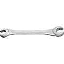 HAZET Doppelringschlüssel 612, 8x10 mm, L 140 mm, DIN 3118, CV-Stahl verchromt, Köpfe 15° abgewinkelt
