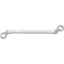 HAZET Doppelringschlüssel 630, SW 20 x 22 mm, L 295 mm, CV-Stahl, verchromt, tief gekröpft, DIN 838/ISO 10104