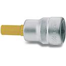 HAZET Douille 8801K, 3/8 pouces, SW 9 mm, L 43,5 mm, 6 pans, revêtement TIN, acier spécial