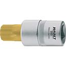 HAZET inbus 990-5, inwendige multipoint M5, 1/2 inch vierkantaandrijving, L 52 mm, TiN-gecoat