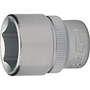 HAZET Steckschlüsseleinsatz 880-12, 3/8 Zoll Vierkantantrieb, 6-kant, SW 12 mm, L 27 mm, CV-Stahl verchromt
