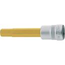 HAZET Steckschlüsseleinsatz 8801, 3/8 Zoll Vierkant, SW 3 mm, L 50 mm, 6-kant, TIN-beschichtet, DIN 7422